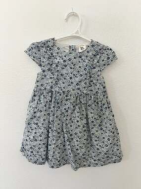 Baby B'gosh Floral Ruffle Cap Sleeve Dress Size 12M